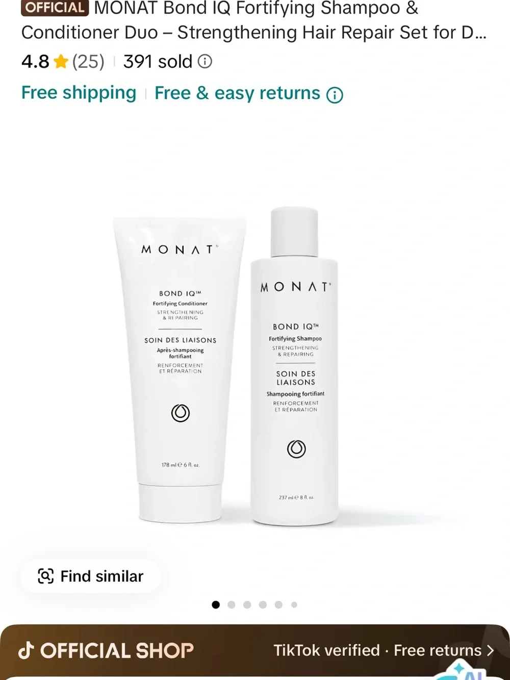 MONAT GLOBAL used 3x
